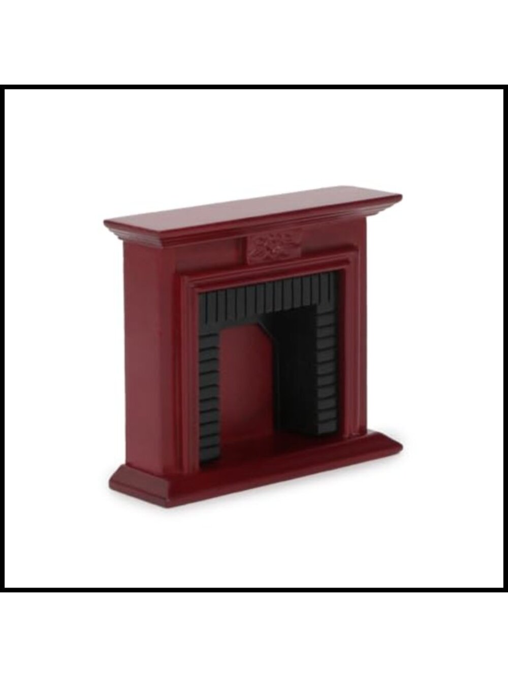 1:12 Scale Miniature Wooden Fireplace Dollhouse Furniture Christmas Accessory
